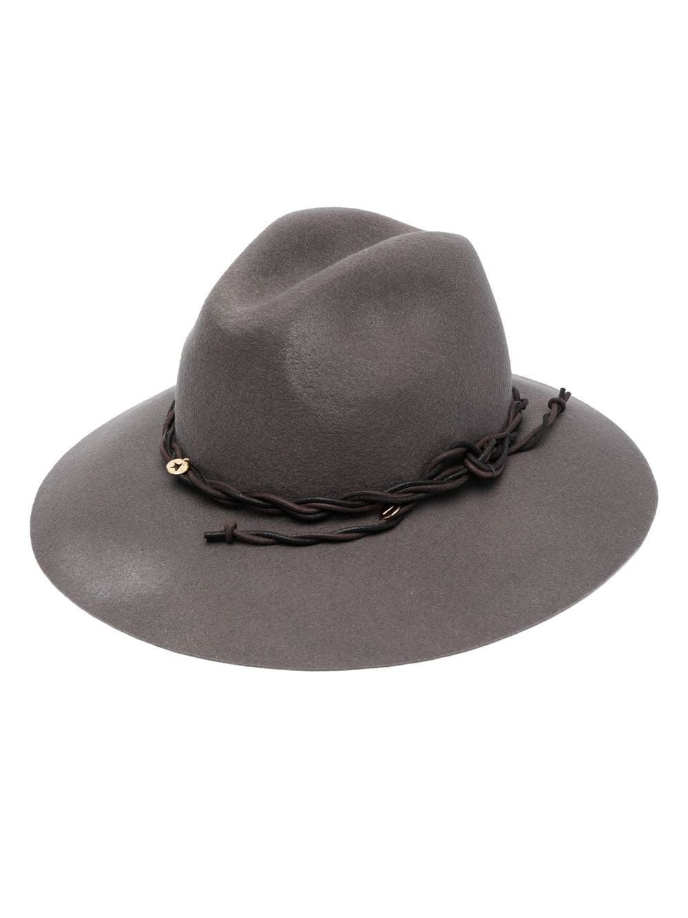 wide-brim virgin wool fedora - 1