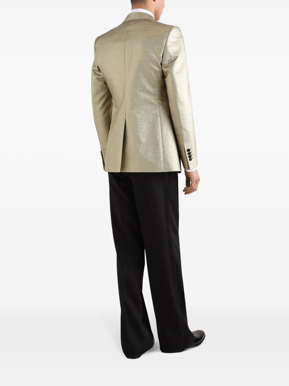 gabardine tuxedo trousers - 3