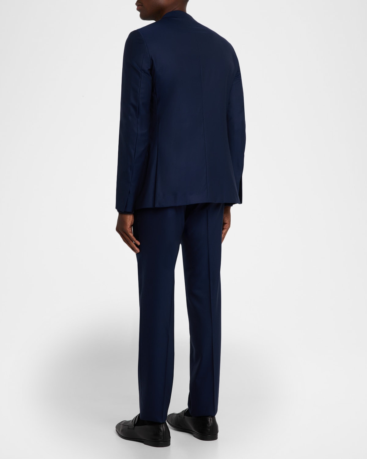 Men's Wool Textured Two-Piece Suit - 5