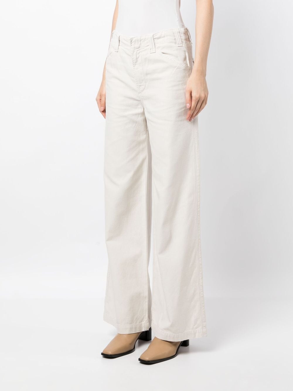 Paloma cotton wide-leg trousers - 3