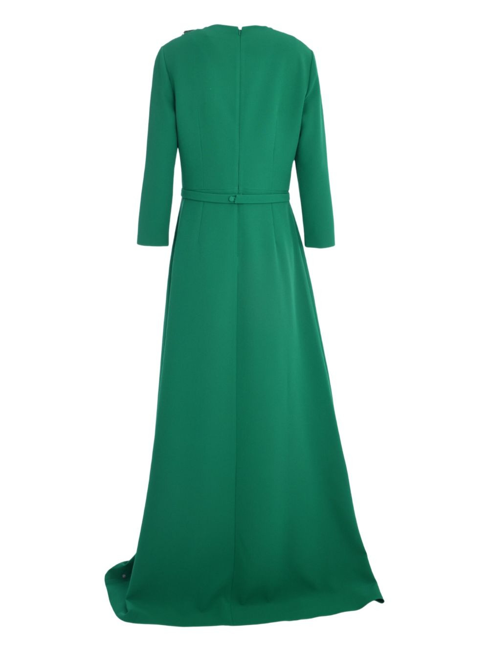 embellished long-sleeve A-line dress - 2