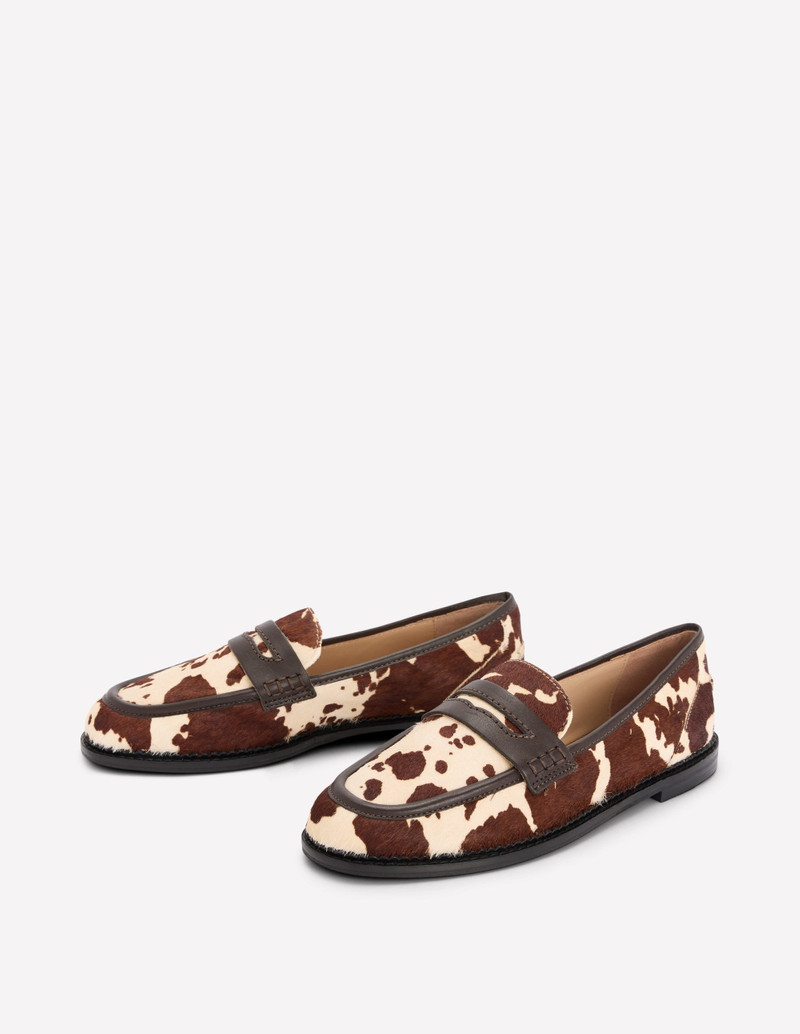 Nya Penny Loafers-Brown/Ivory 5