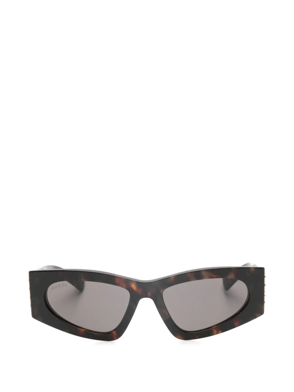 logo geometric sunglasses - 1