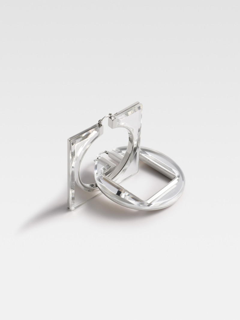 JACQUEMUS The Rond Carré hoops earrings outlook