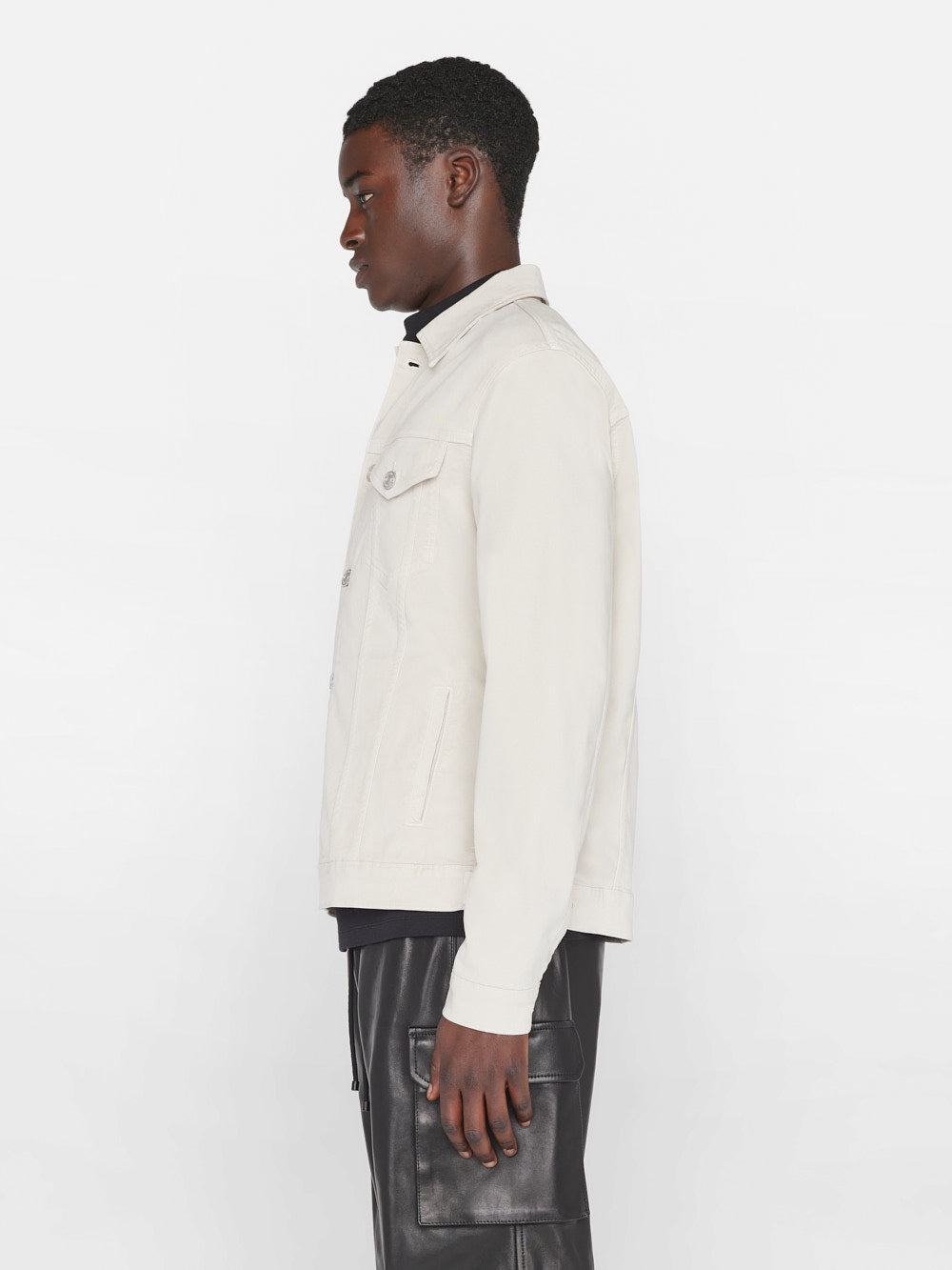 Twill Heritage Jacket in Milk Beige - 6