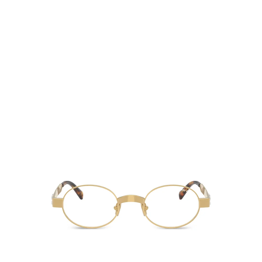 Miu Miu Gold Glasses & Frames Men - 1