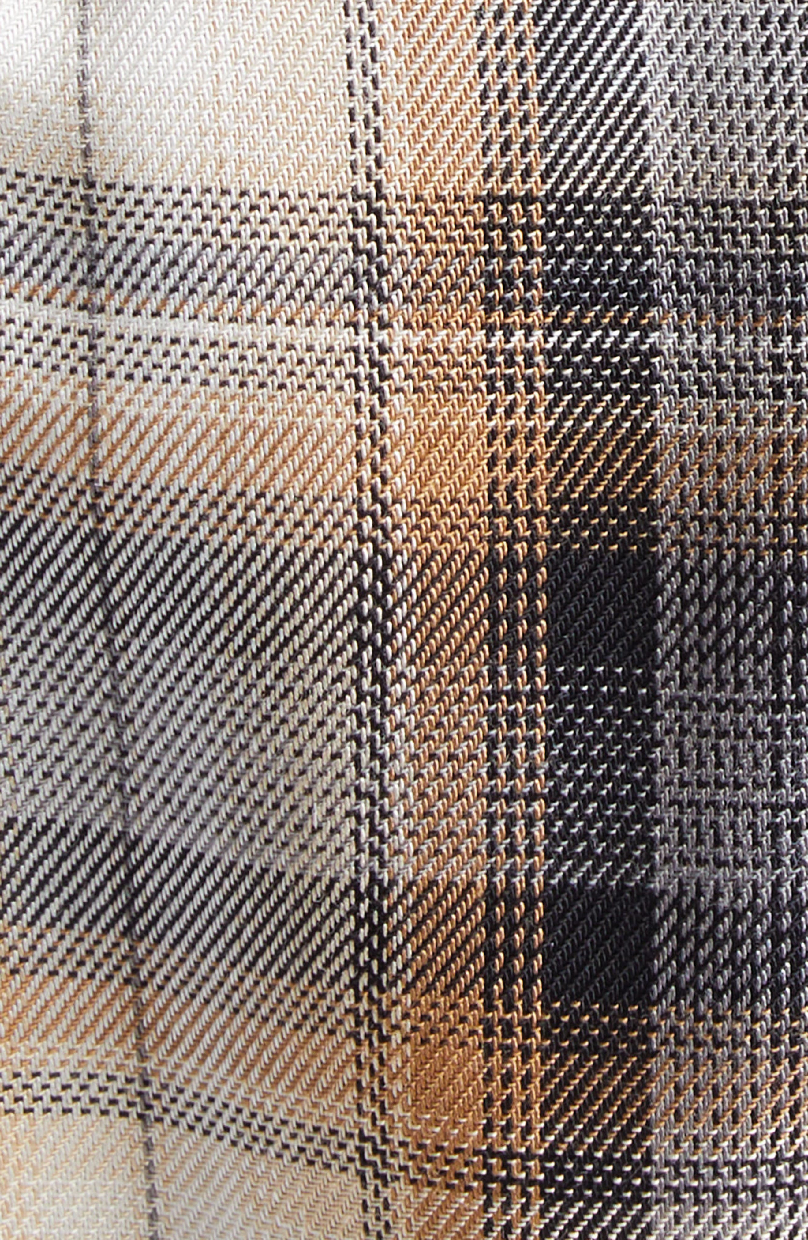 Acne Studios Pebby Check Flannel Shorts in Beige/Black at Nordstrom - 7