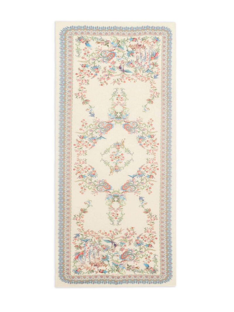 floral-print scarf 1