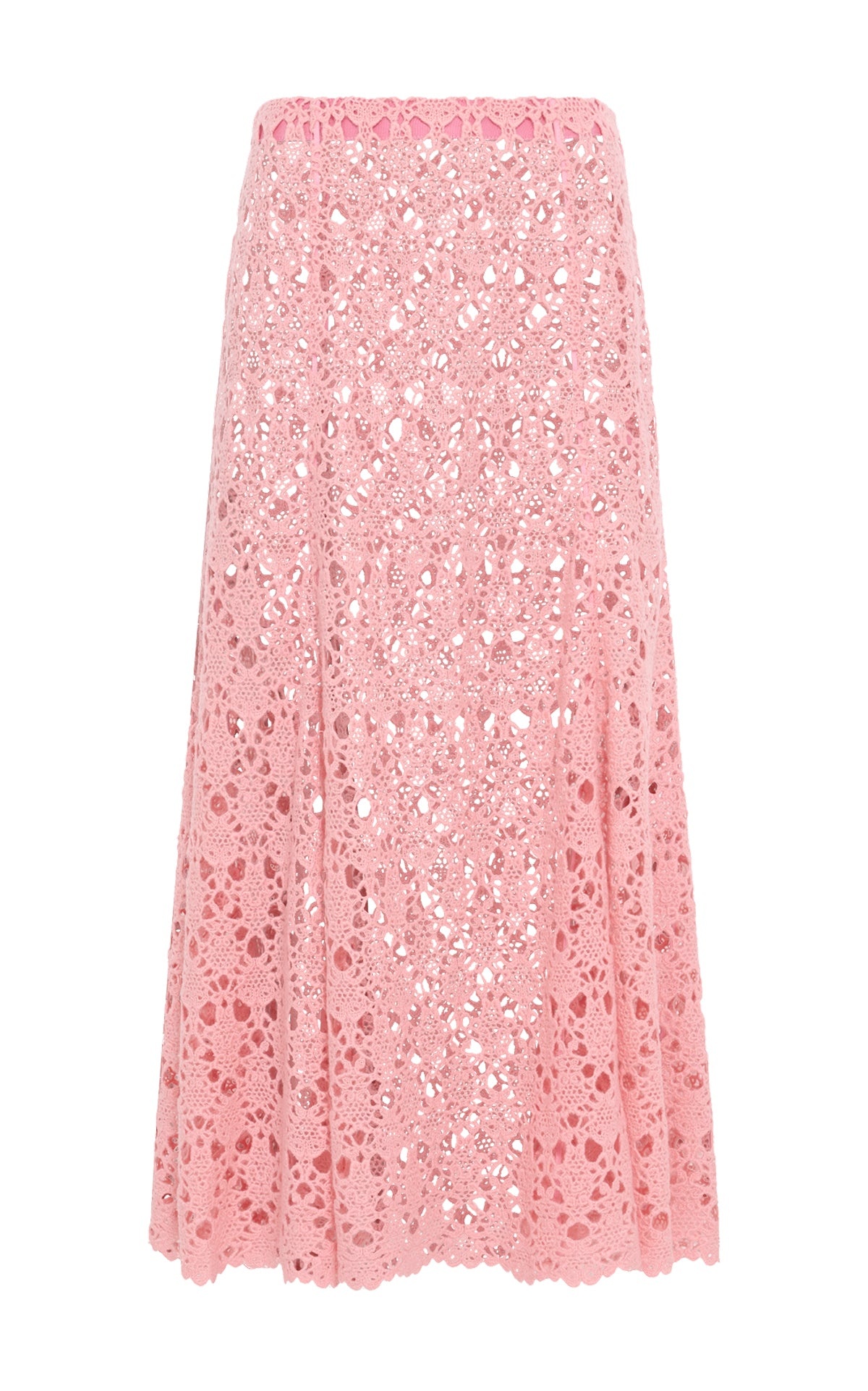 Florence Maxi Skirt in Rosa Cashmere Lace - 1