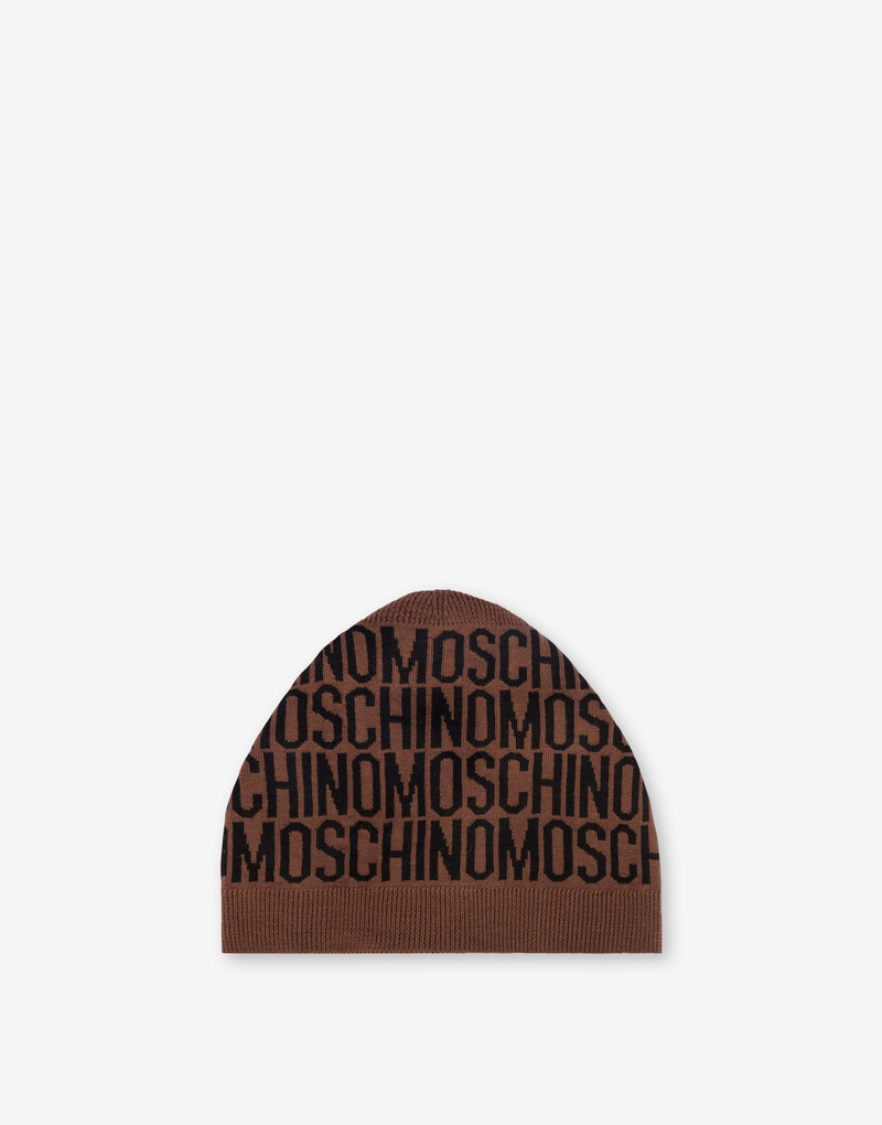 ALLOVER LOGO KNIT HAT 1