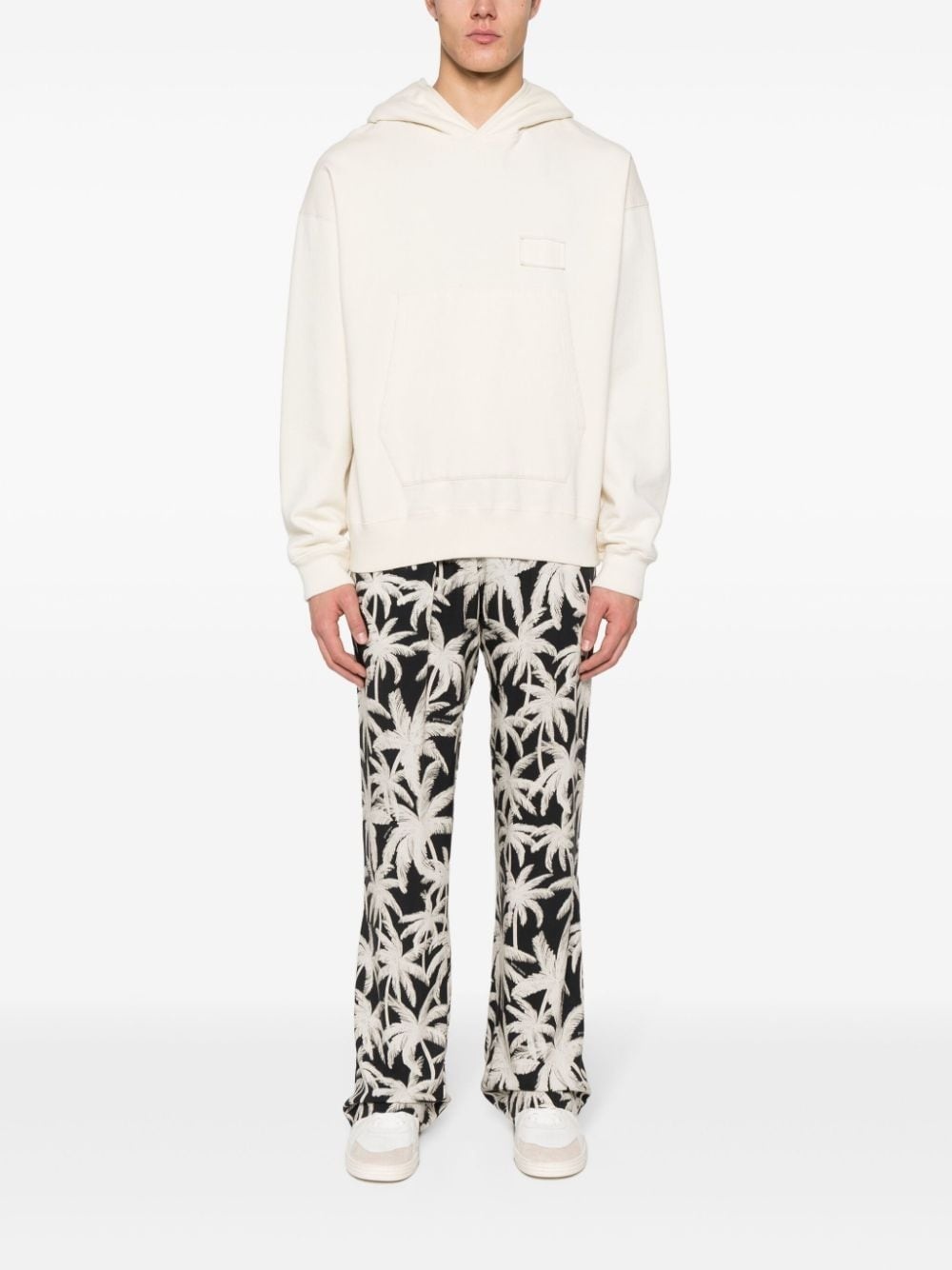 palm-tree print loose trousers - 2