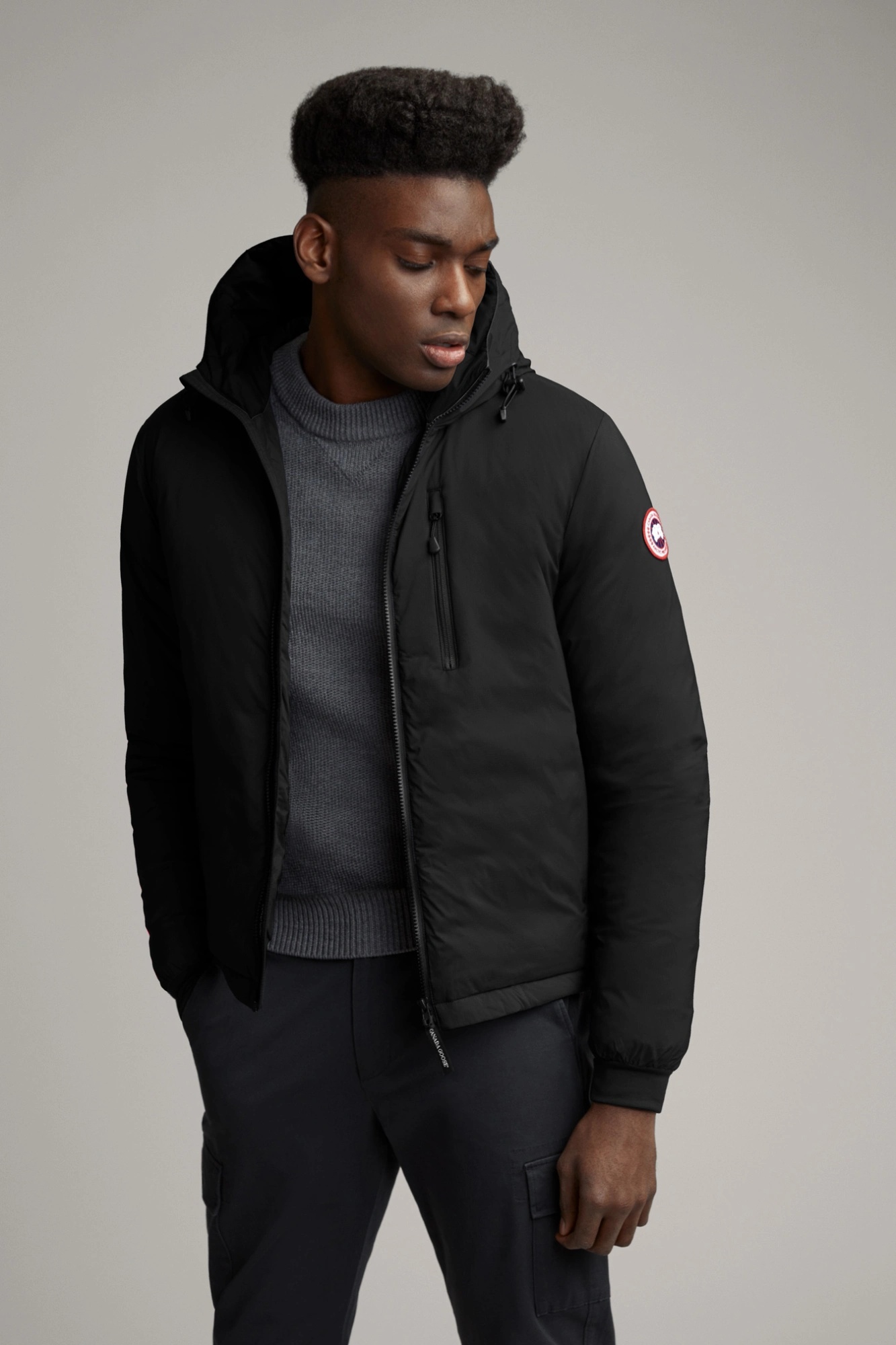 Canada goose men's lodge 2024 down hoody matte finish