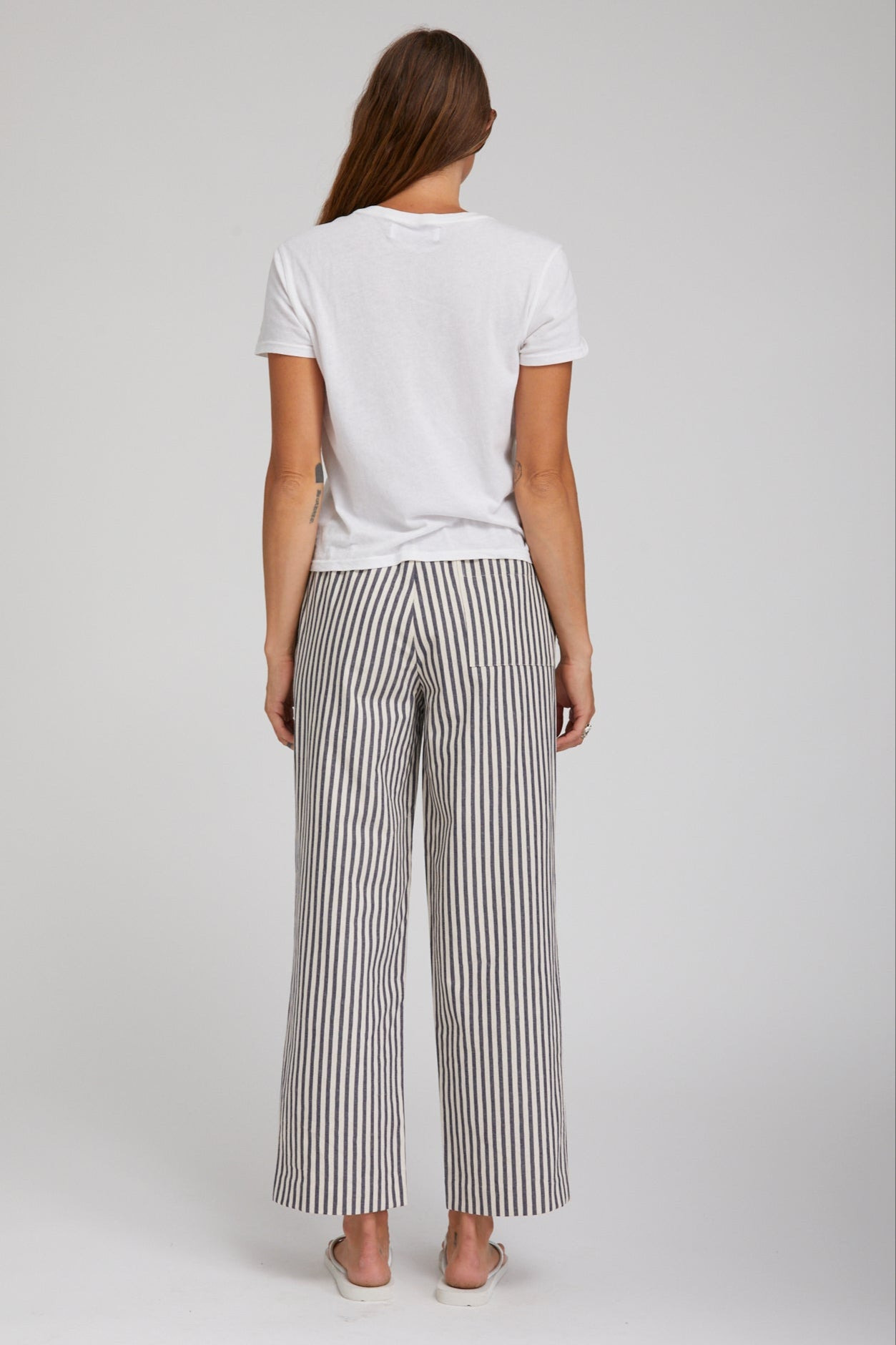 MARINA BLUE STRIPED AMALFI PANTS - 3