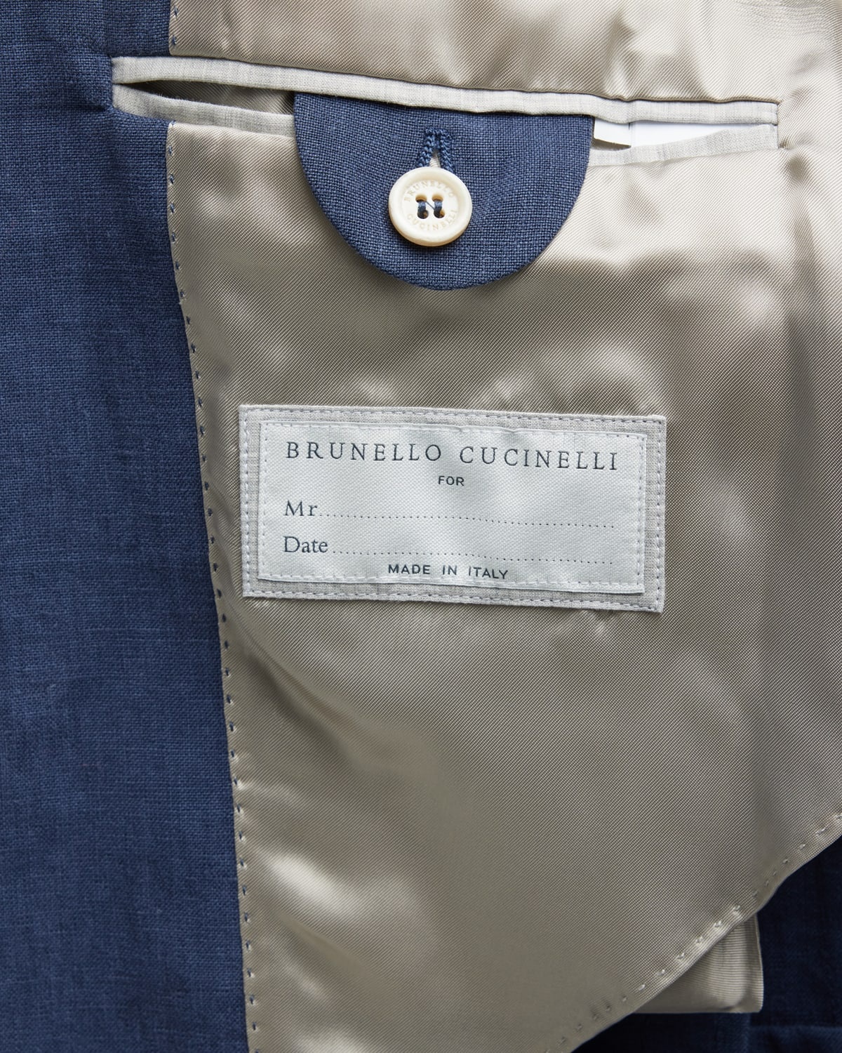 Men's Solid Linen Suit - 8
