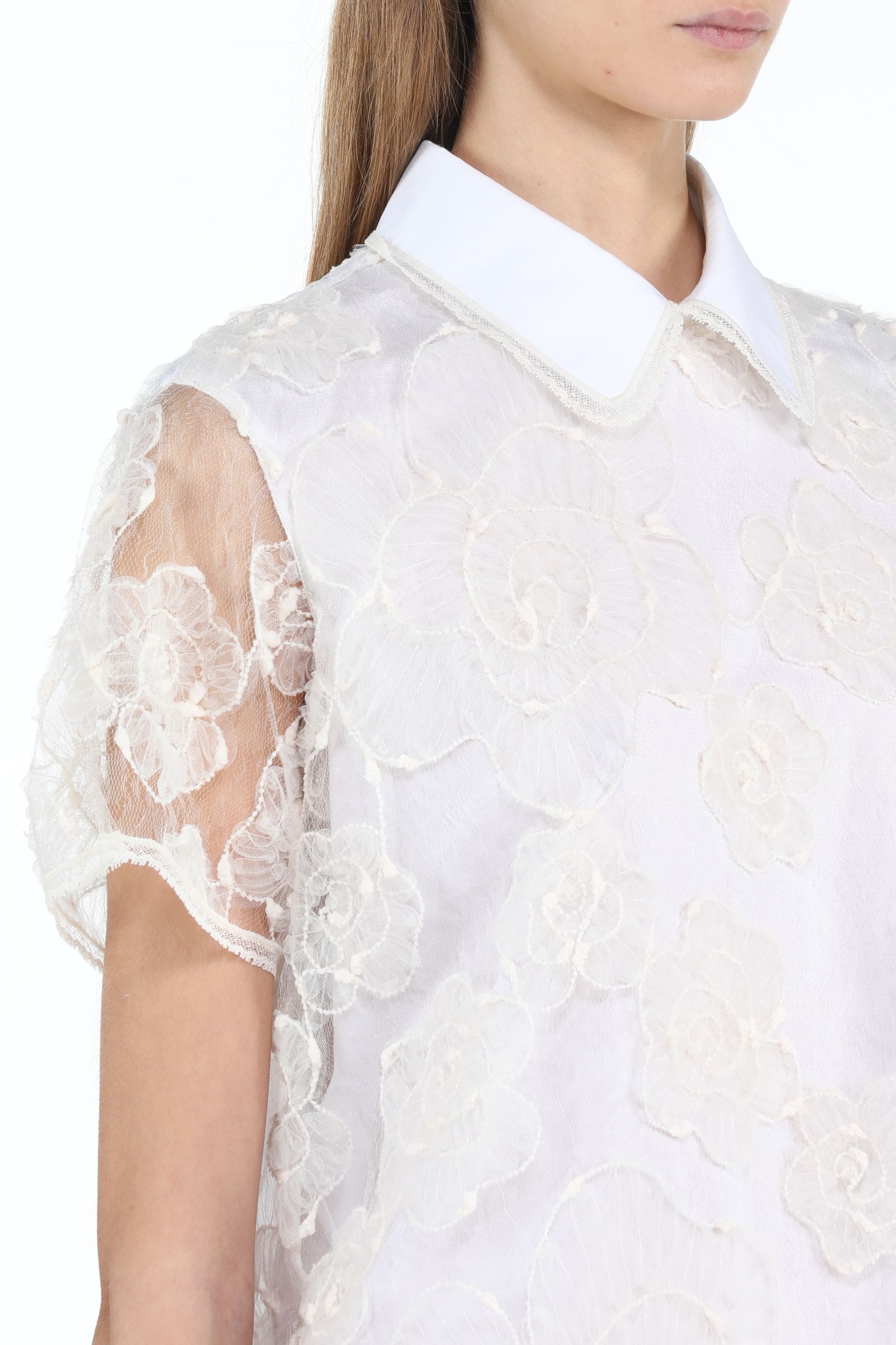 FLORAL-EMBROIDERED BLOUSE - 5