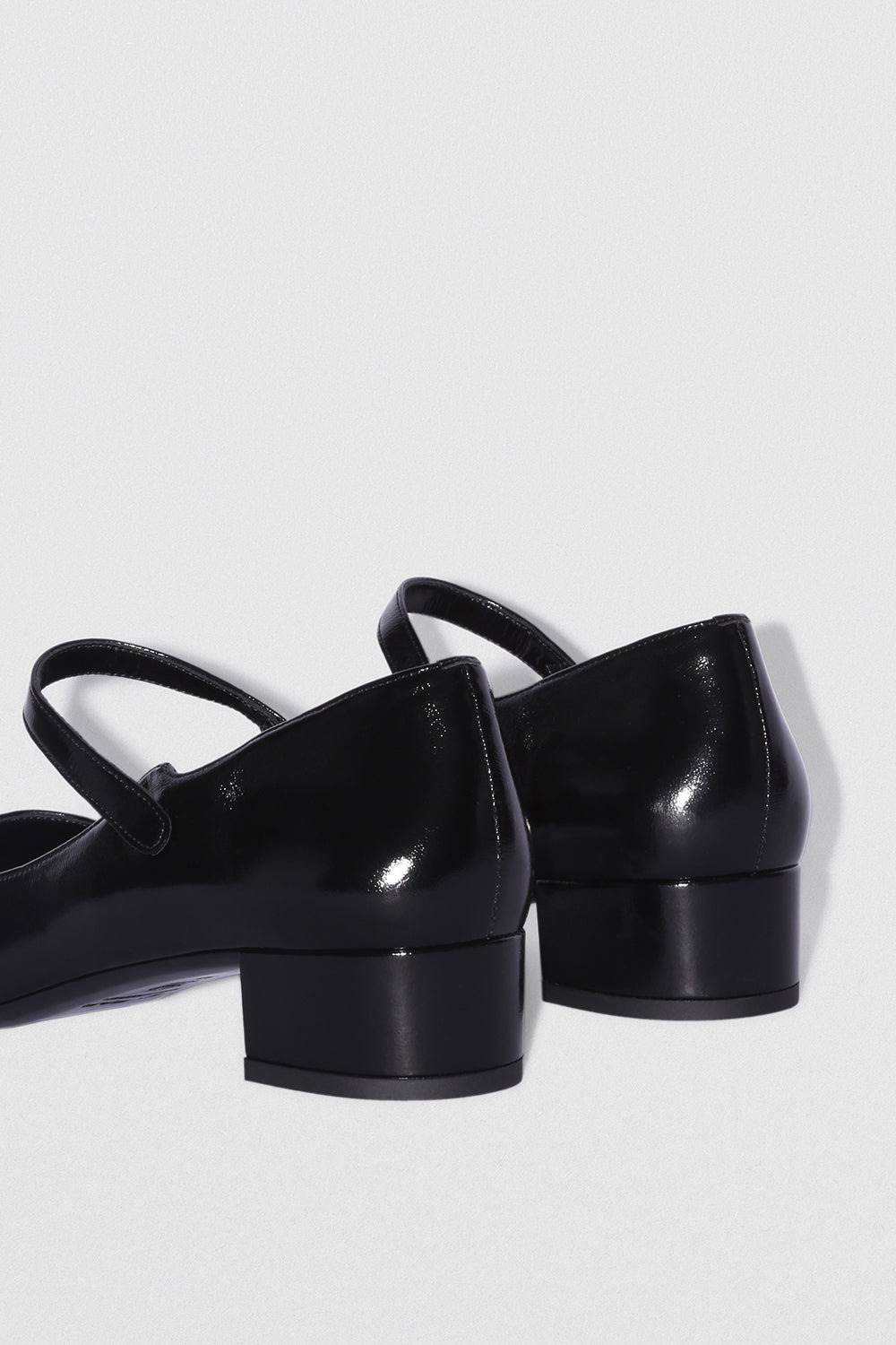 Ginny Black Glossed Nappa Leather Mary Jane Pump - 4