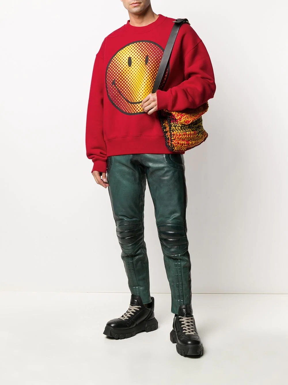 smile-print sweatshirt - 2