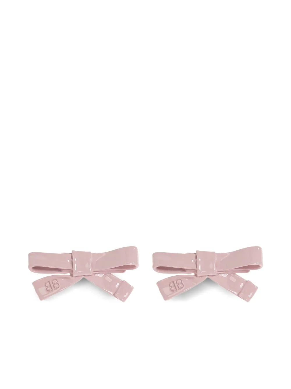 bow-shaped brass earrings - 1