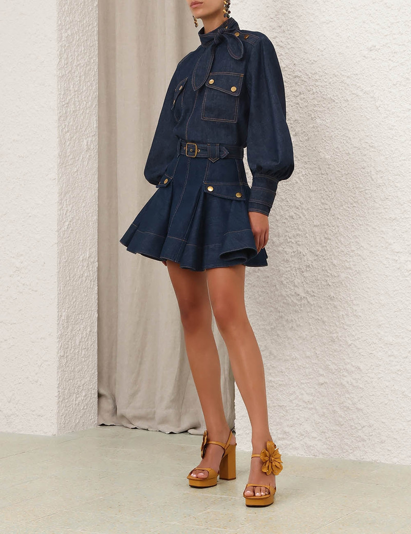 DENIM CARGO BLOUSE 3