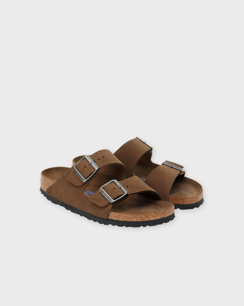 BIRKENSTOCK Sandals Arizona Soft Footbed Suede Leather Ljusbrun outlook