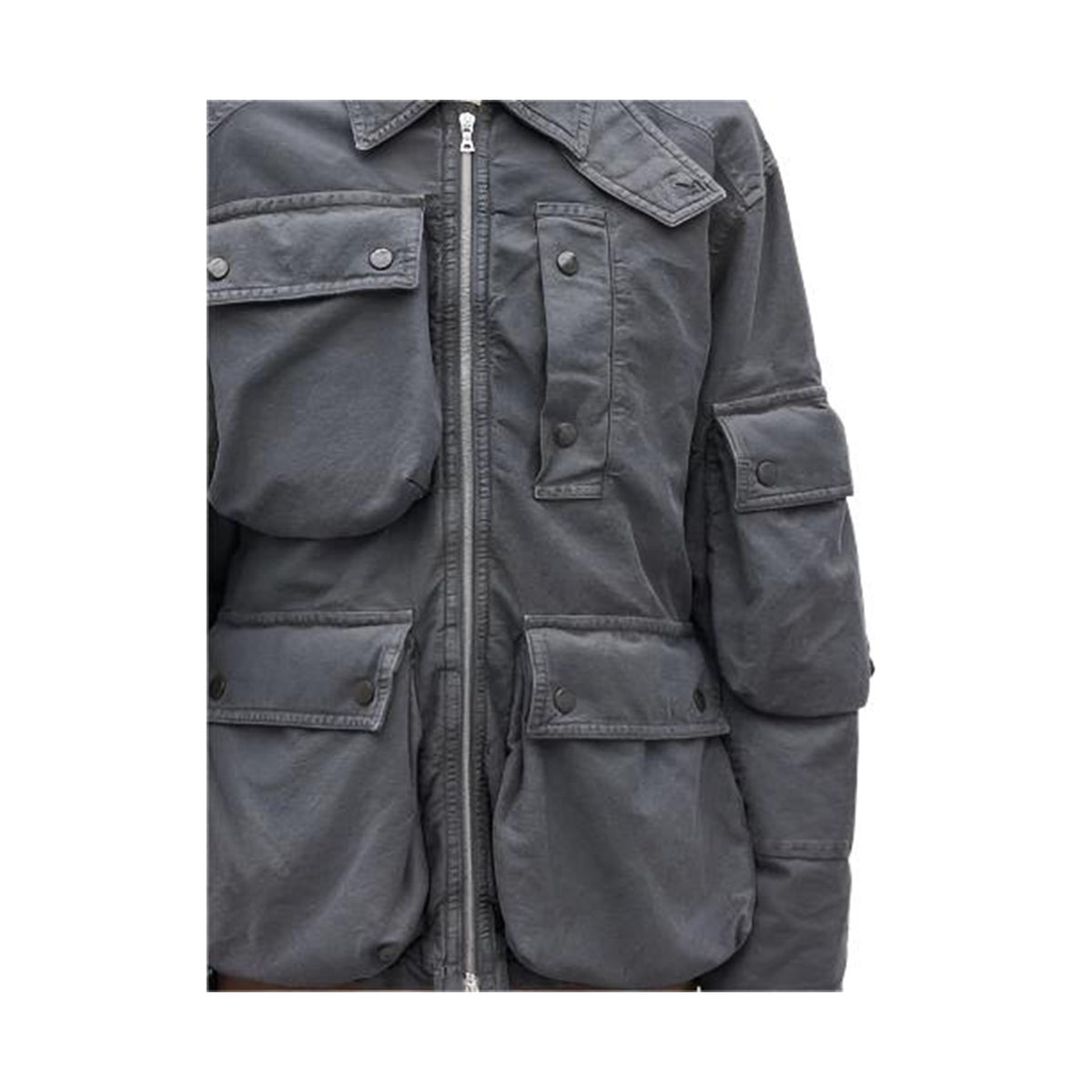 LOOSE FIT BLOUSON (GREY) - 2