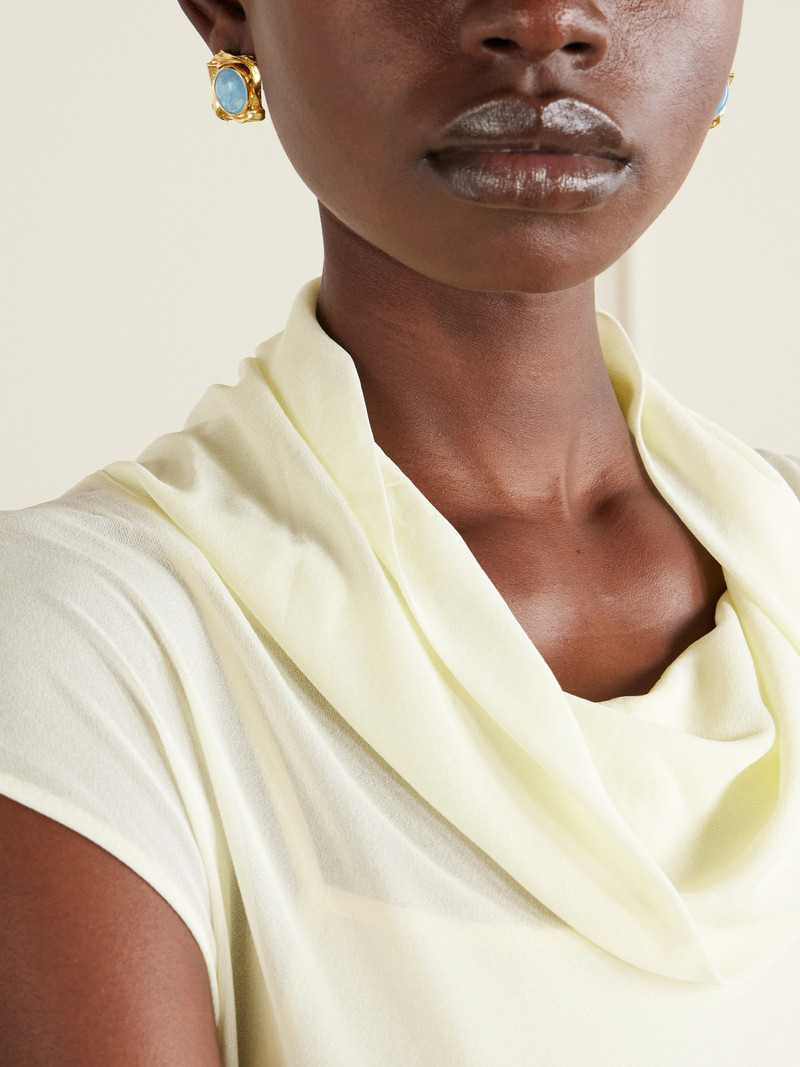 Completedworks Gold-plated And Resin Earrings outlook