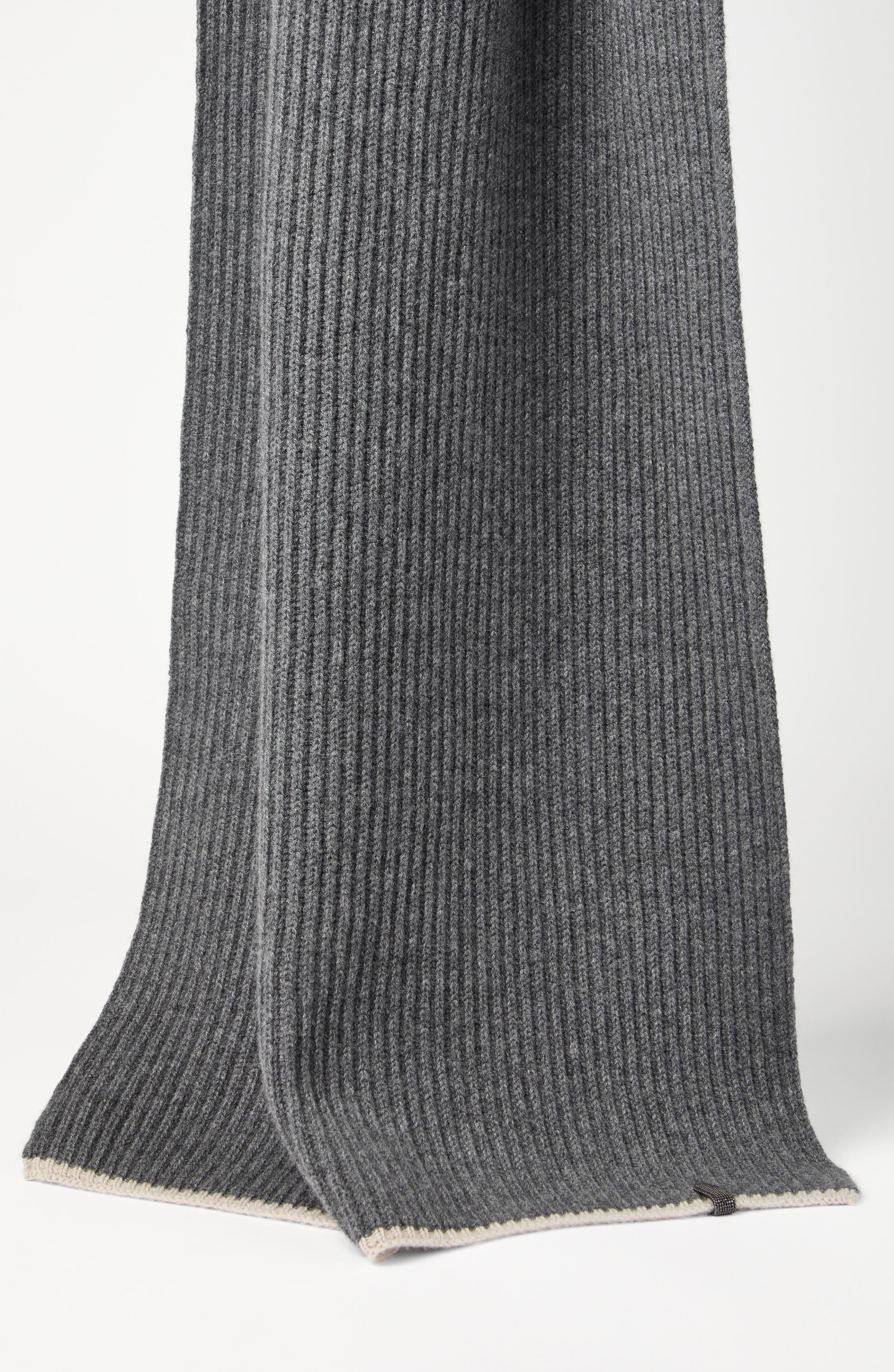 Brunello Cucinelli Knit scarf in Medium Grey at Nordstrom - 2