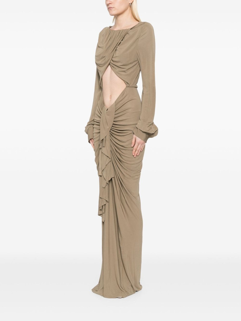 draped boat-neck dress 3