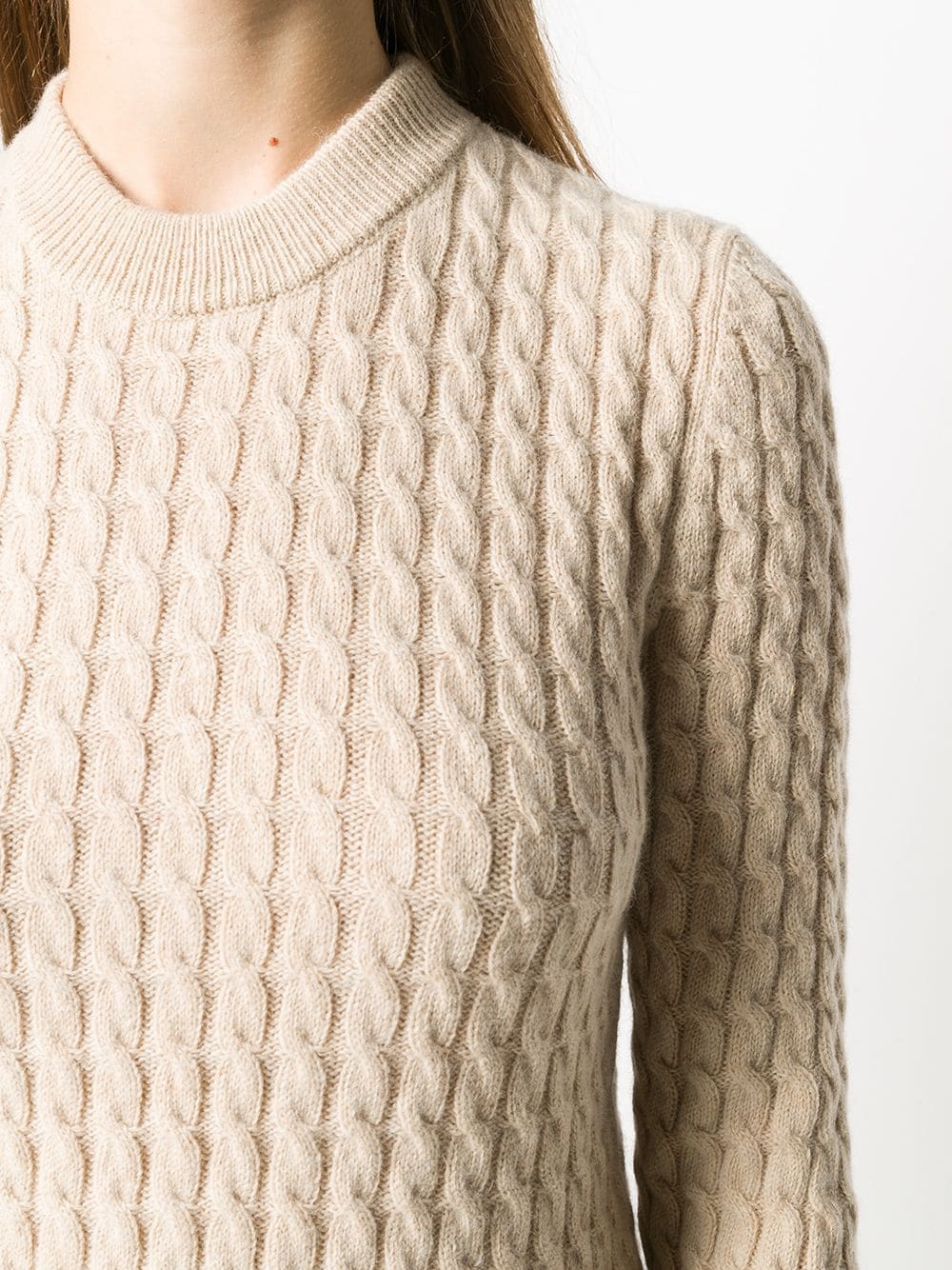 long-sleeved chunky knit jumper - 5