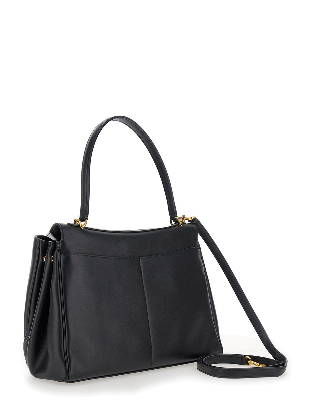 Balenciaga Women 'Medium Rodeo' Black Handbag With Detachable Key Holder In Smooth Leather Woman - 3