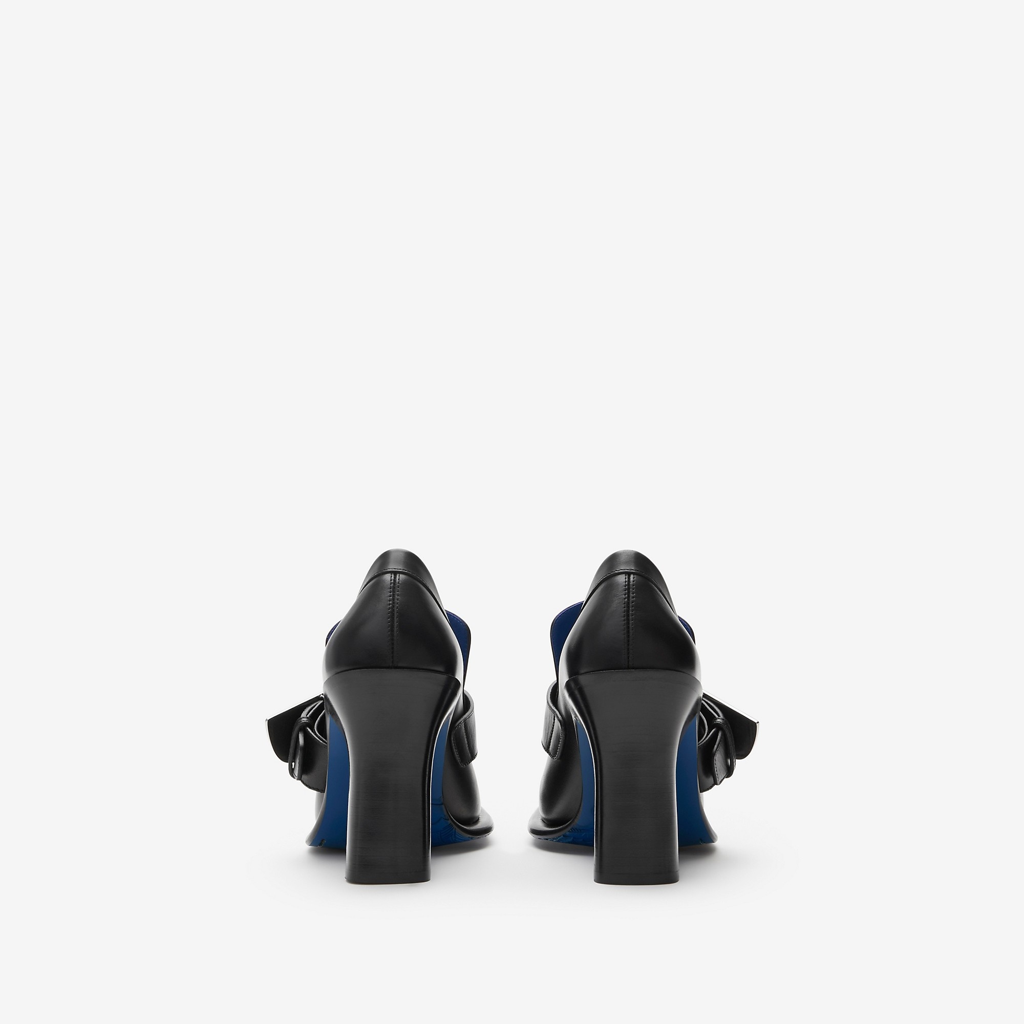 Leather London Shield Heeled Loafers - 4