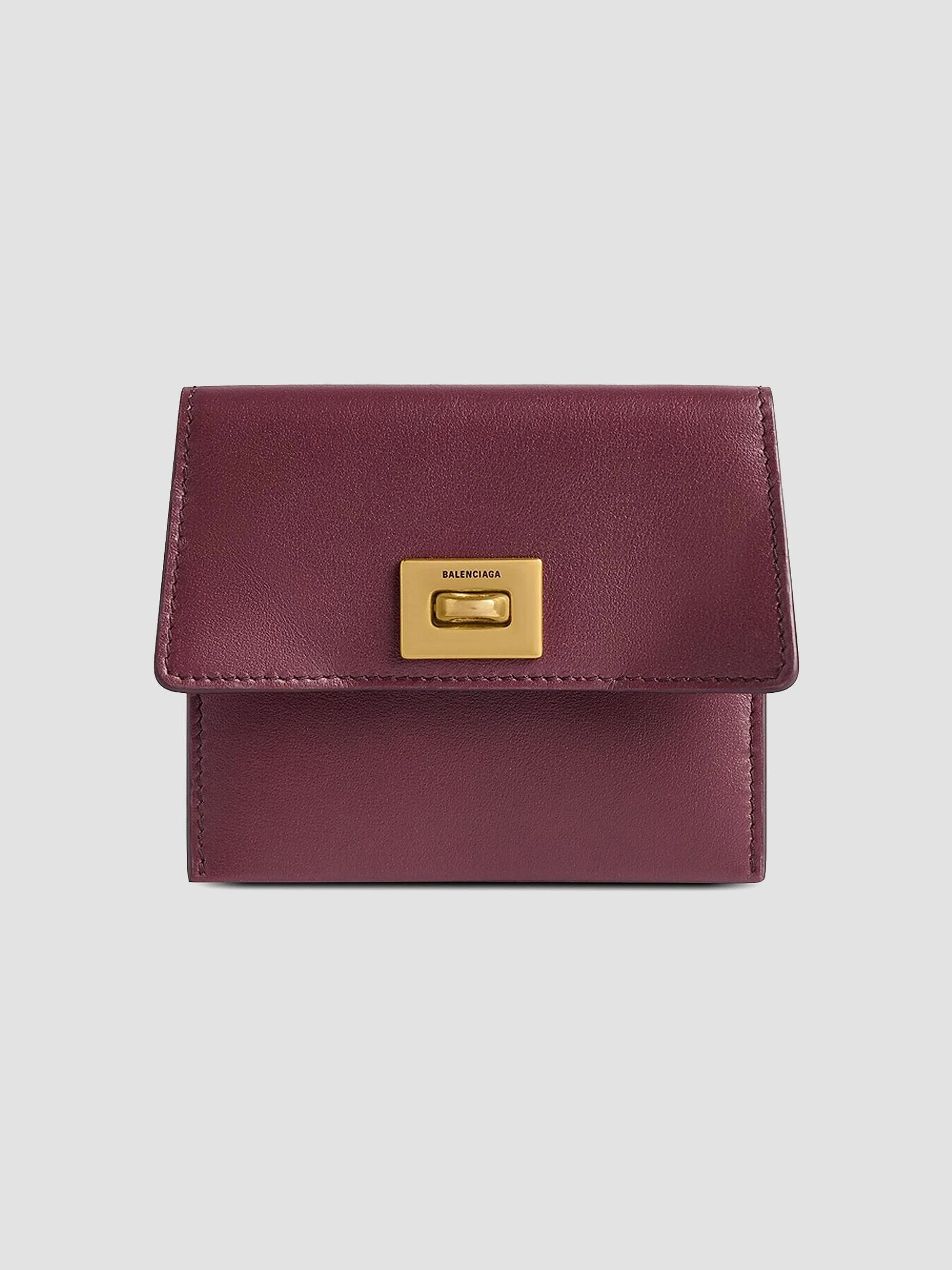 Women's Rodeo Card Holder with Flap - Burgundy - 1