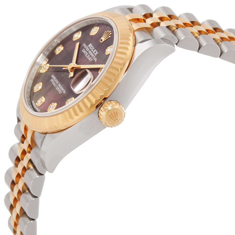 Rolex Datejust 31 Automatic Diamond Black Mother Of Pearl Dial Ladies Watch 278273BKDJ - 2