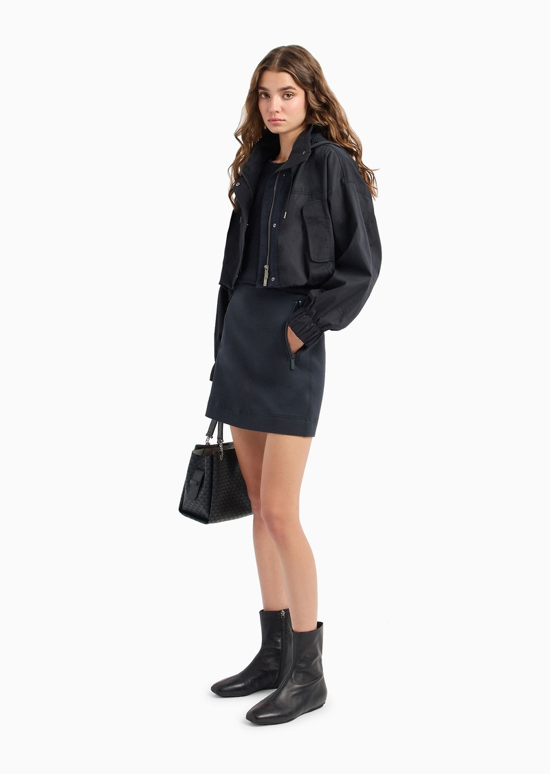 Cotton-blend half fisherman’s rib crossover jumper 7