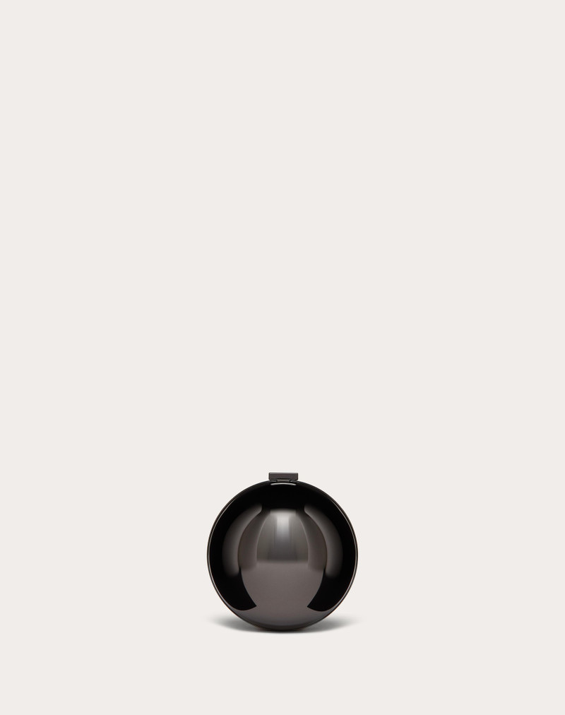 VLOGO SIGNATURE METAL AND RHINESTONE MINAUDIÈRE 4