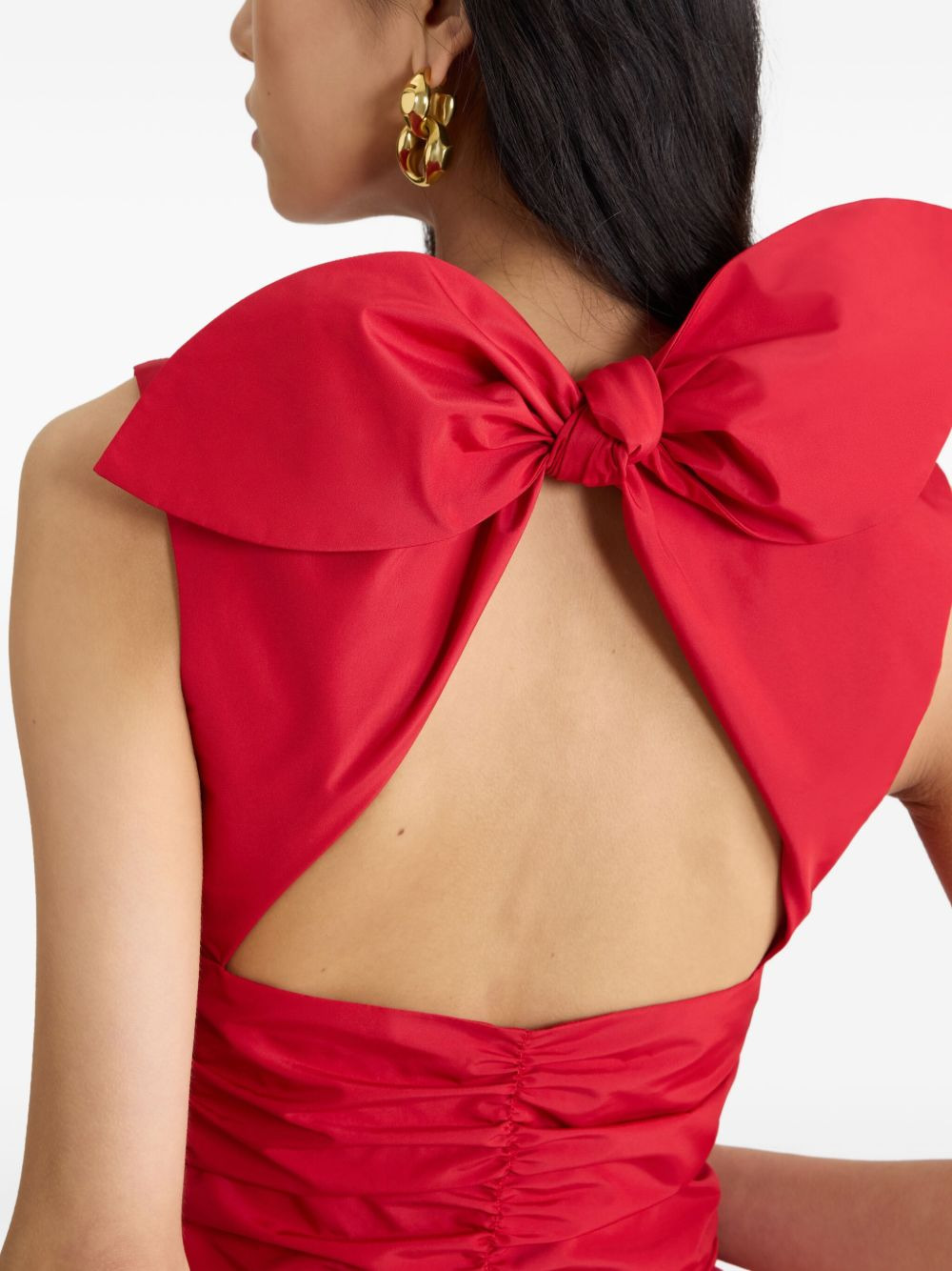 bow-detail mini dress - 4