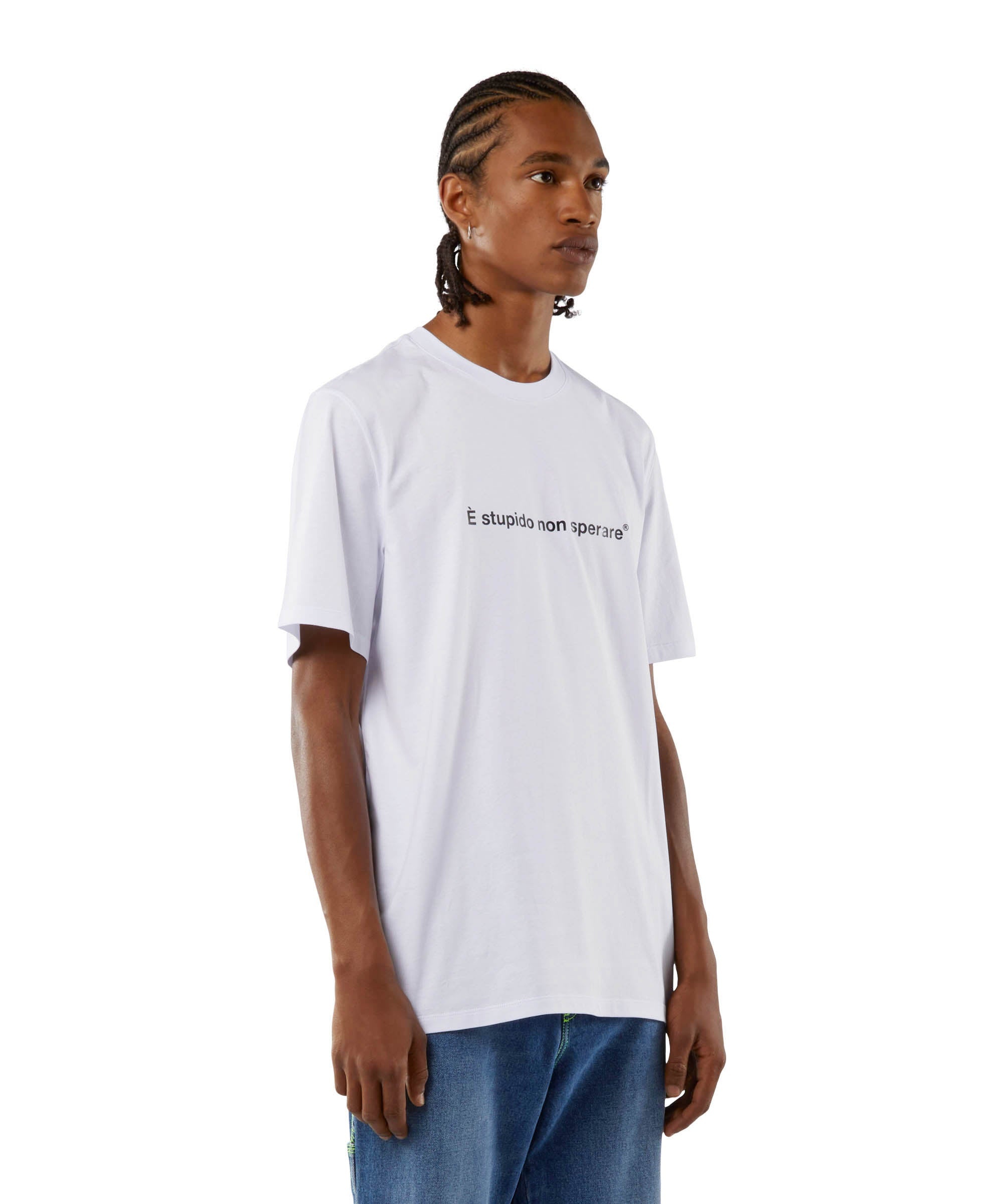 T-shirt quote "&egrave; stupido non sperare" - 7