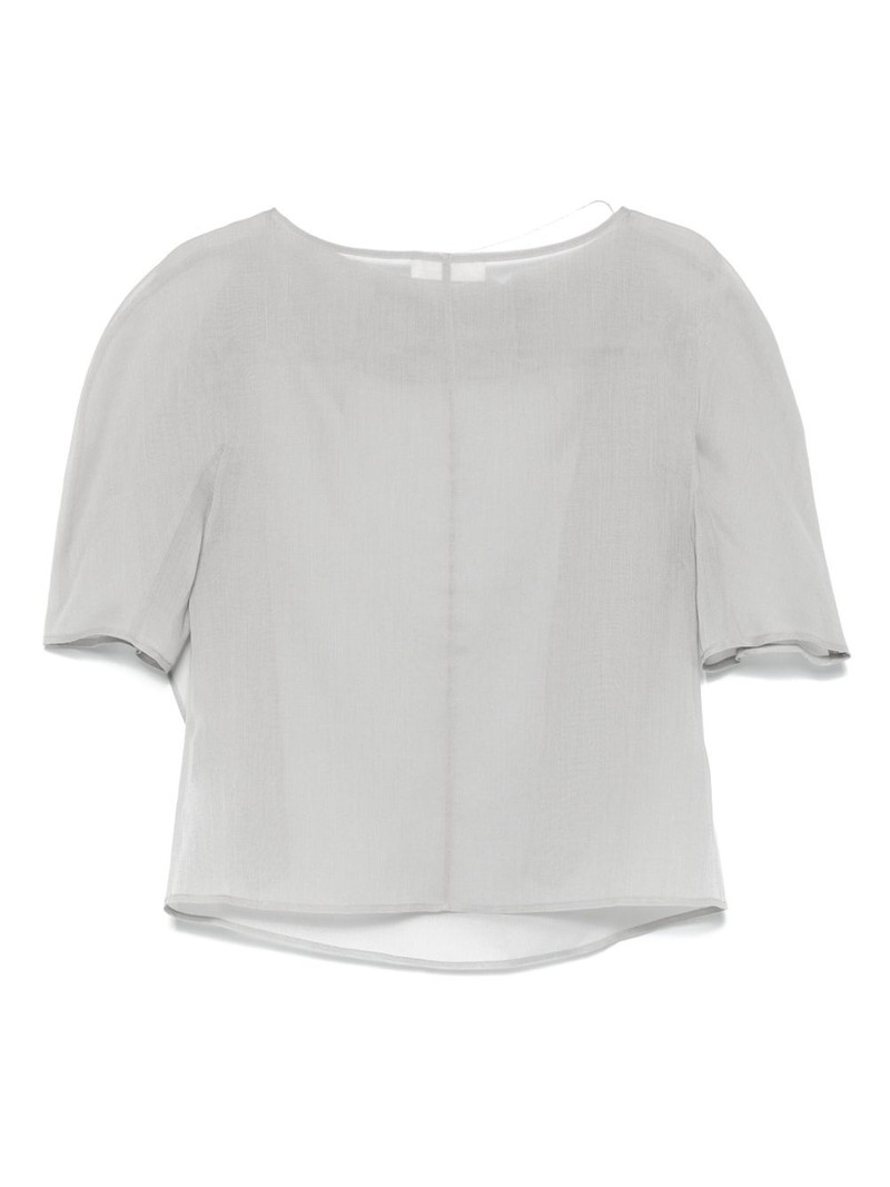 AMOMENTO knotted-collar blouse outlook