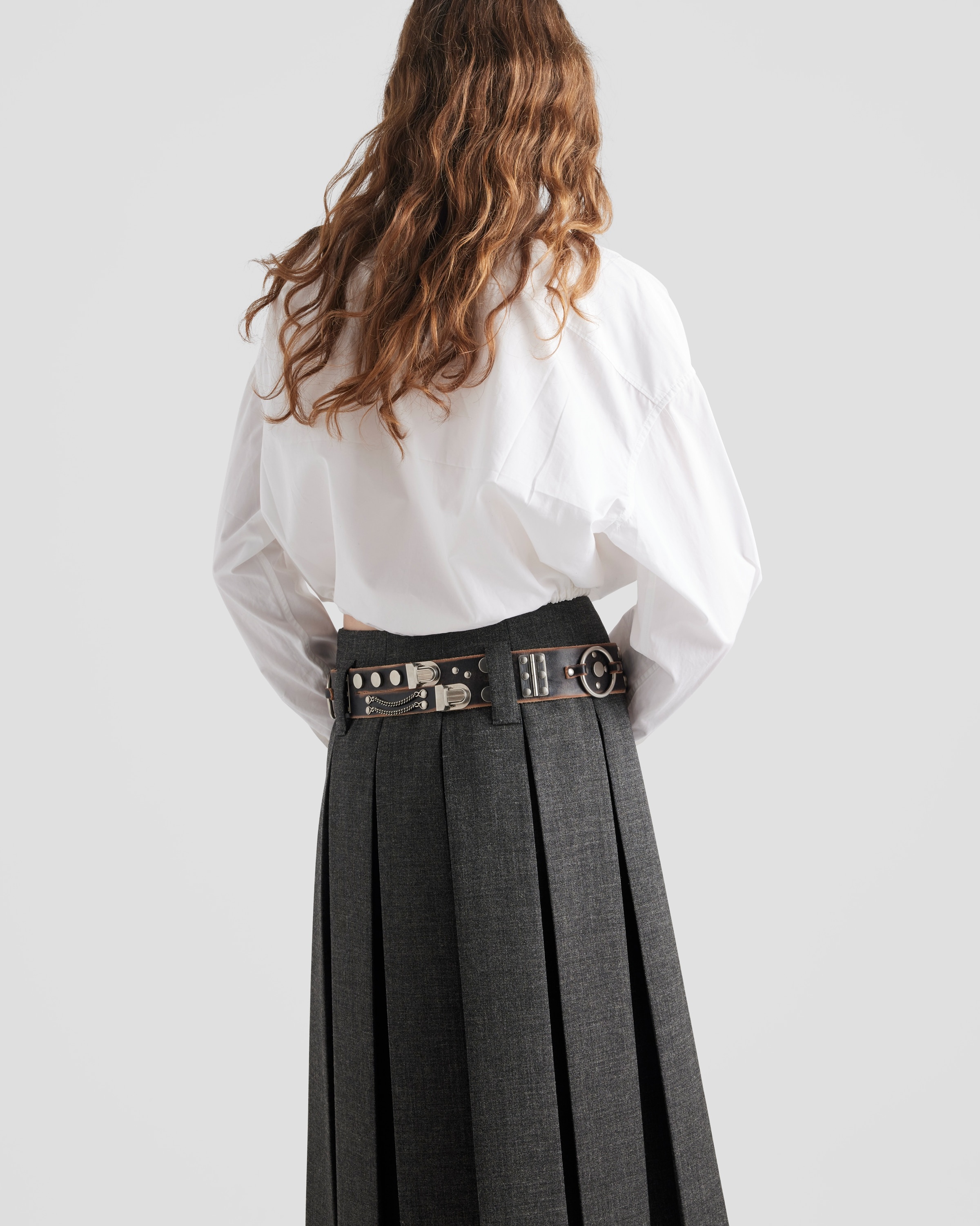 Drawstring poplin shirt - 4