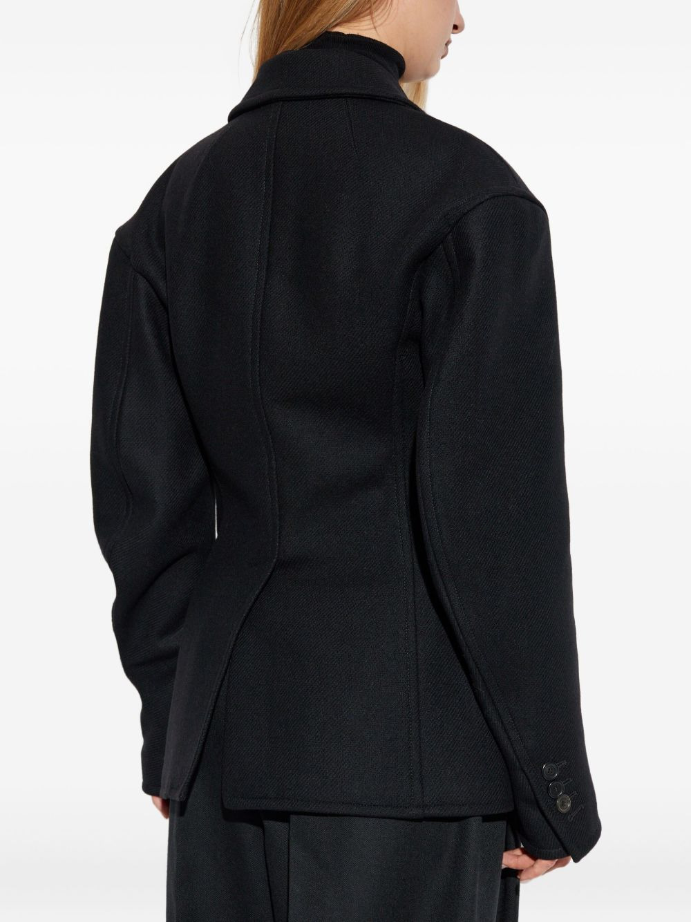 two-button wool-blend jacket - 4