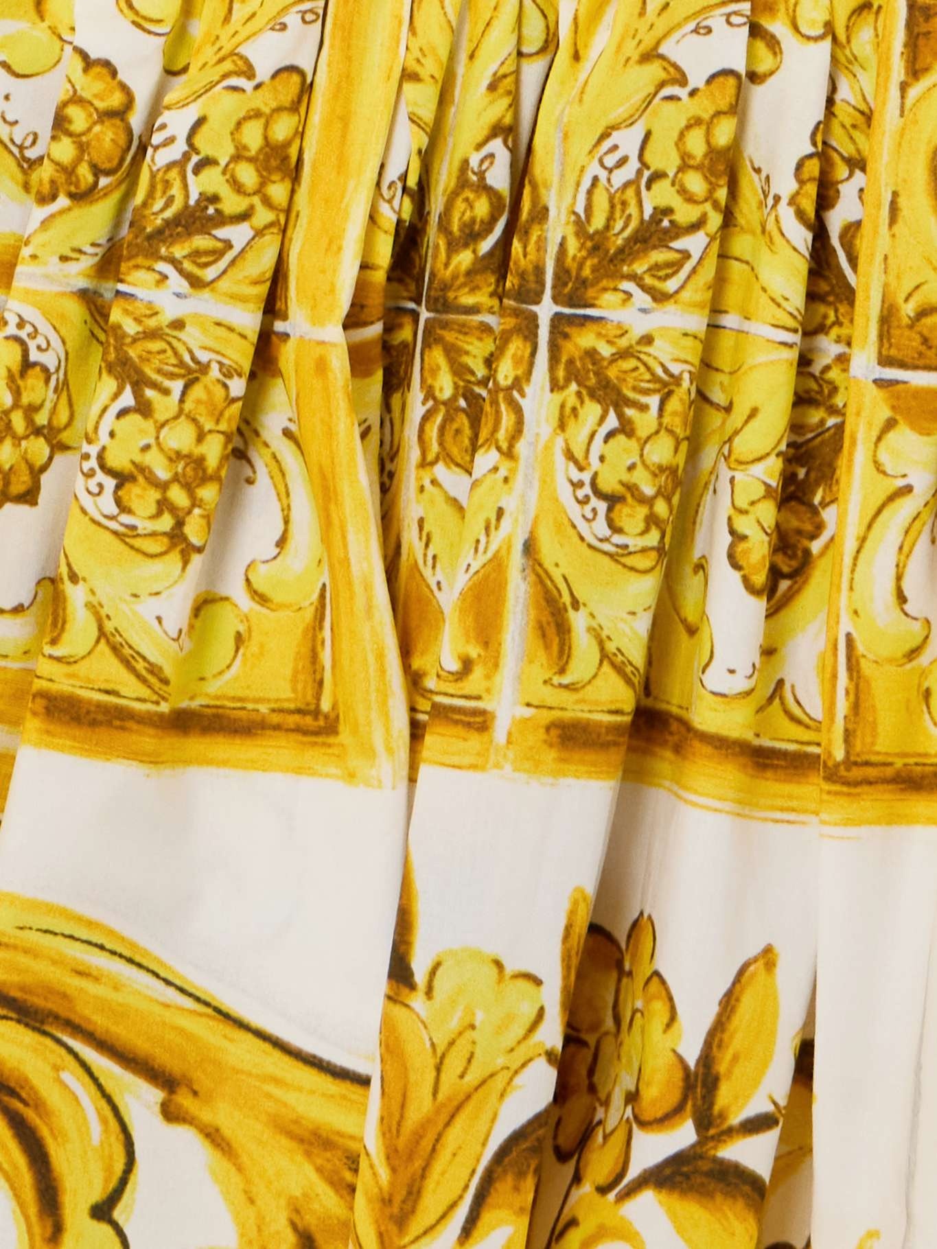 Pleated printed cotton-poplin dress - 4