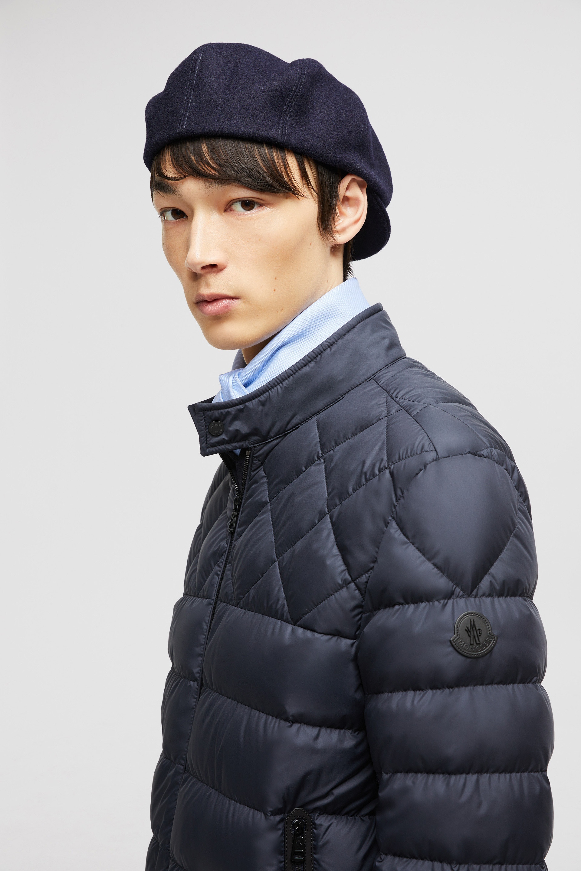 Tuile Leather-Trimmed Down Biker Jacket - 4