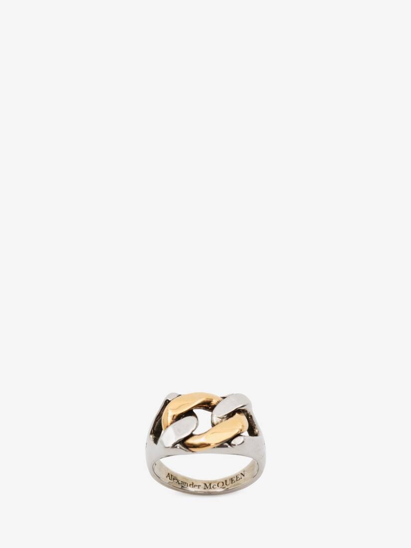 Chain Ring in Silver/gold - 1
