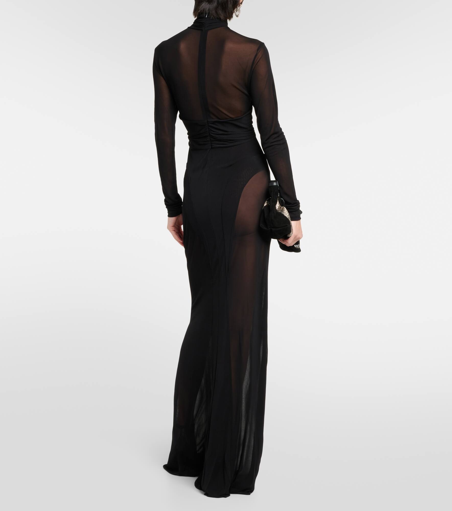 Rimma semi-sheer gown - 3