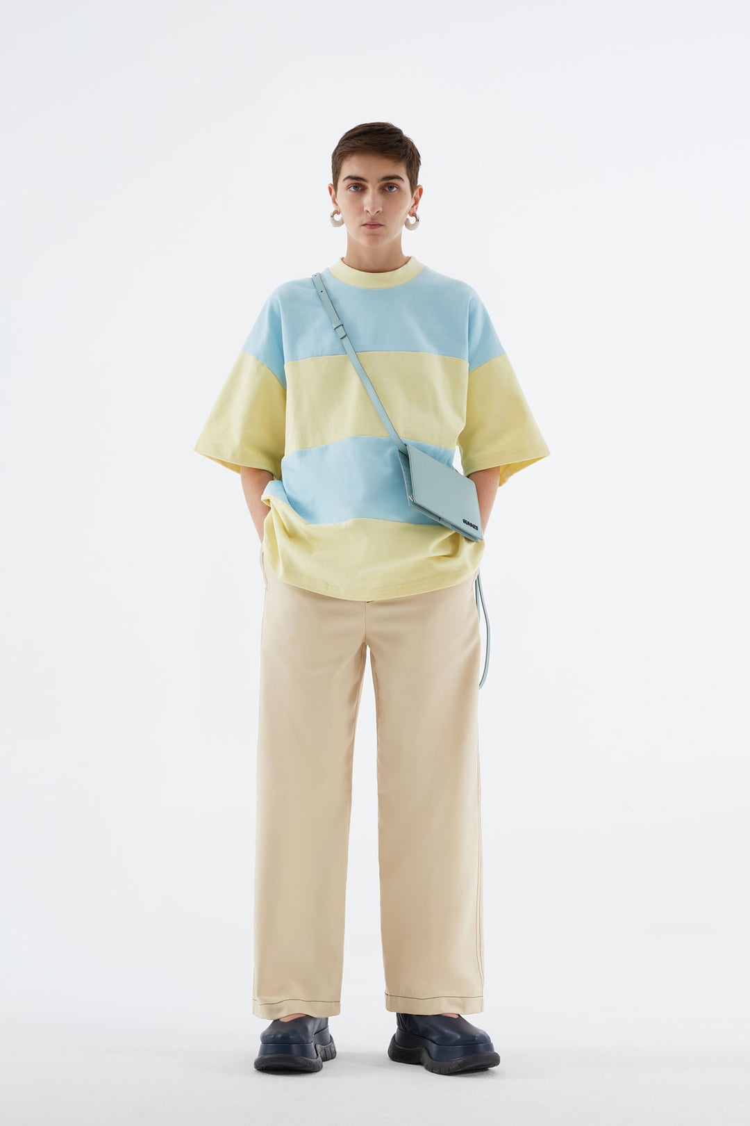 AZURE & CREAM OVER T-SHIRT - 3