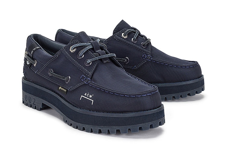 (WMNS) Timberland x A COLD WALLWaterproof Authentic 3 Eye Boat Shoe 'Navy' A684KW - 4