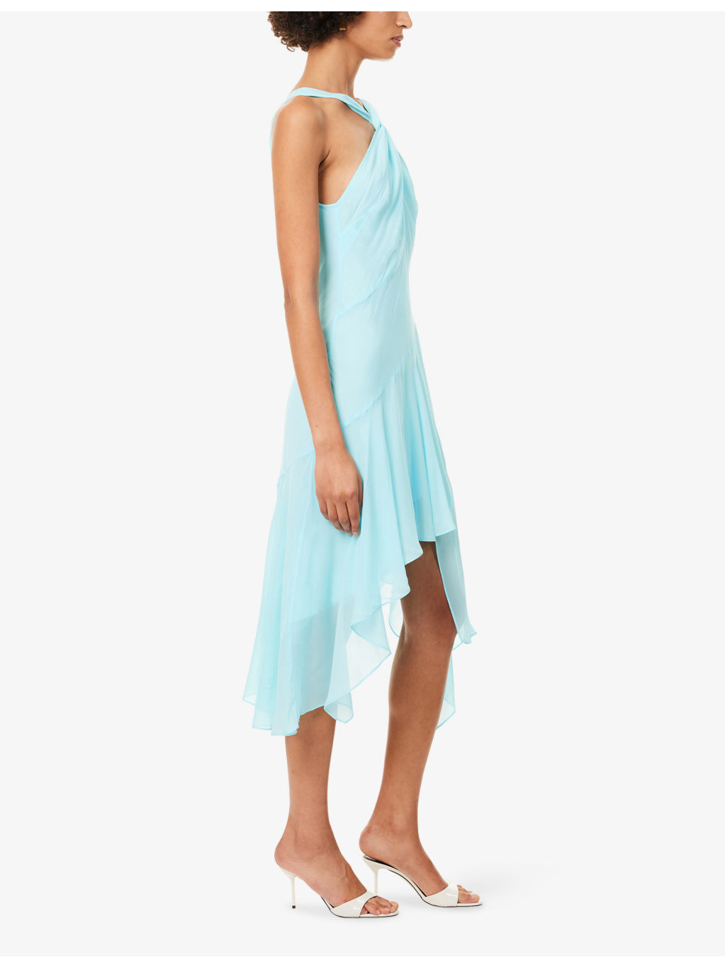 Danka Twist-Back Woven Midi Dress - 3