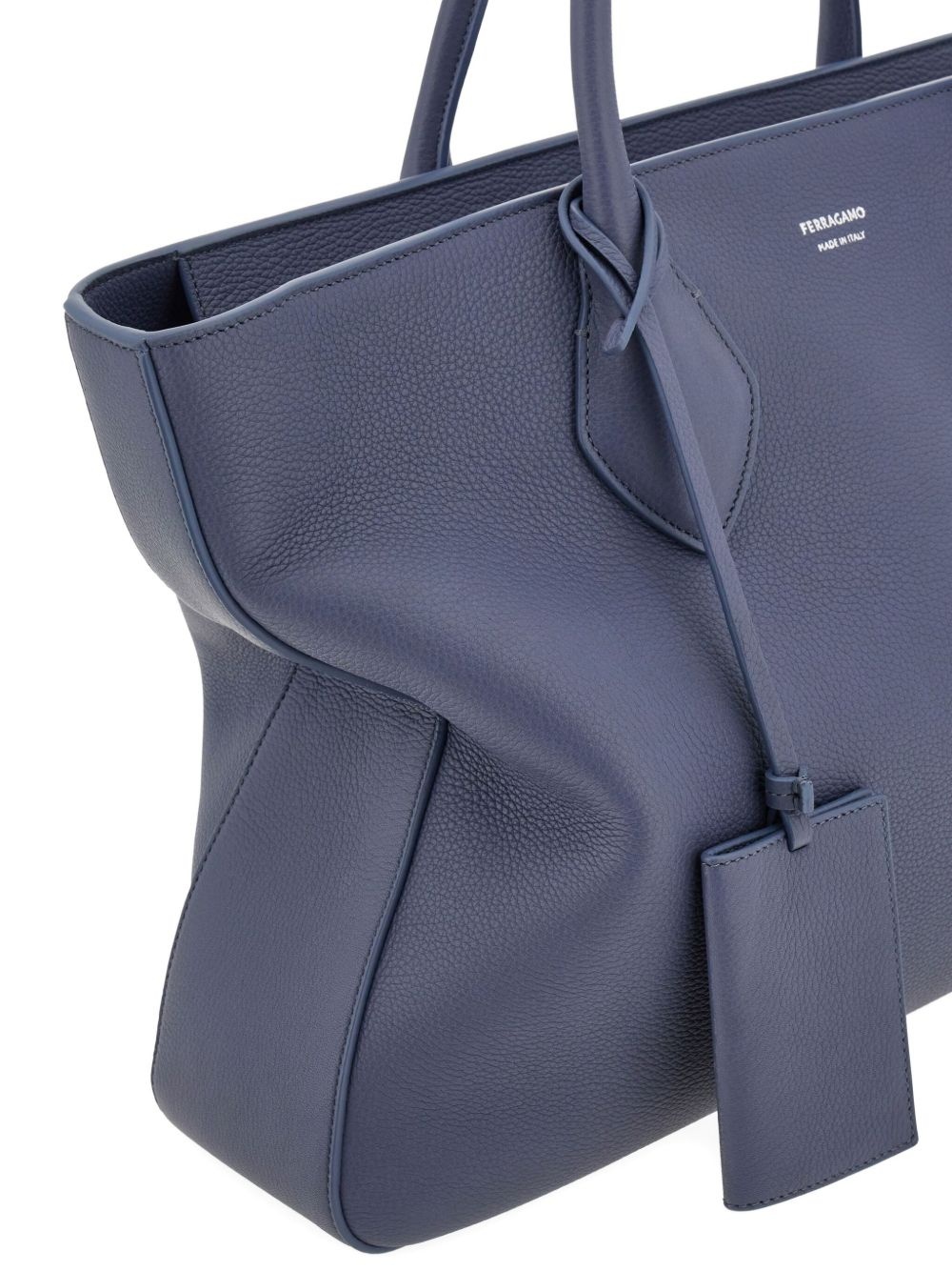 Monogram structured leather tote bag - 7