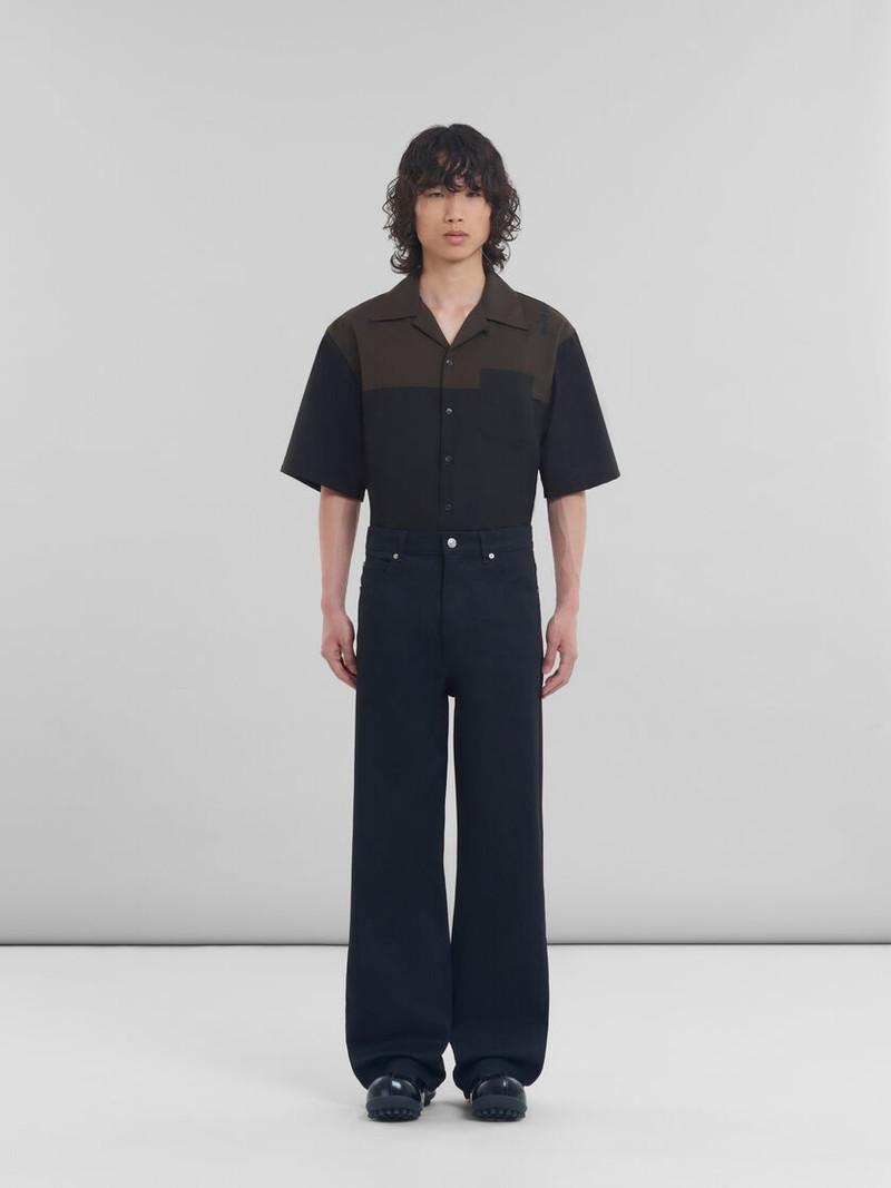Marni BLACK DENIM WIDE-LEG JEANS outlook