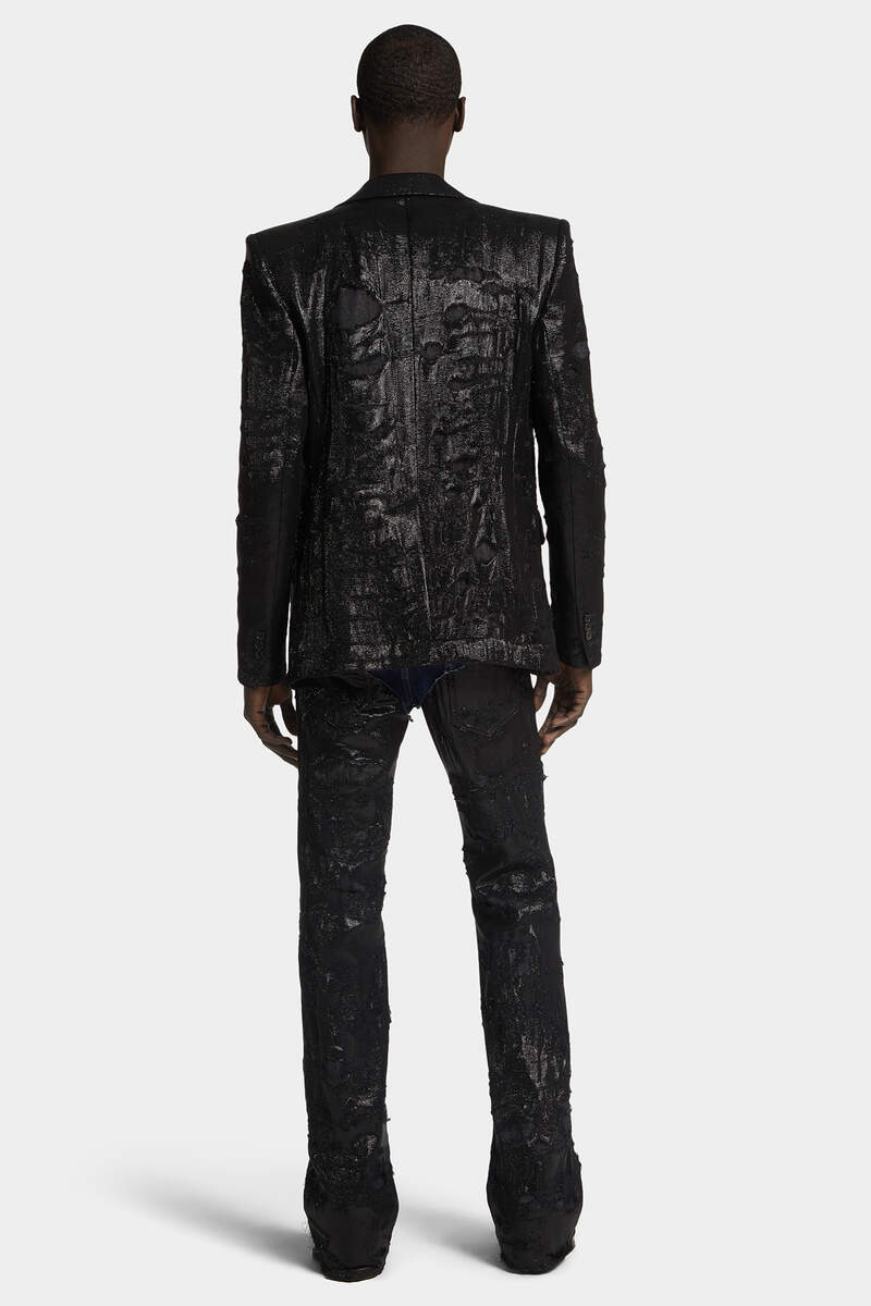 BLACK DISCO WASH SHARPEI FLARED BOOTCUT JEANS - 4